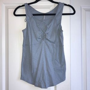 Free People Lace Up Top